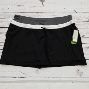 Tek Gear Black Gray Skirt Skort New
